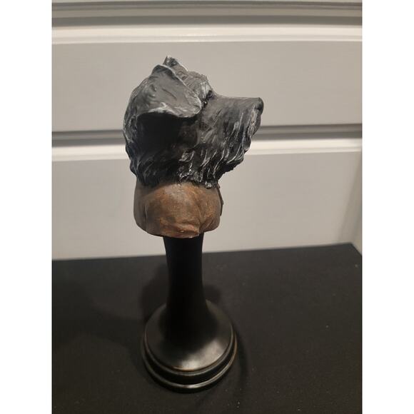 Terrier Dog Bust Home Decor Hand Painted Fanatics - Picture 7 of 9